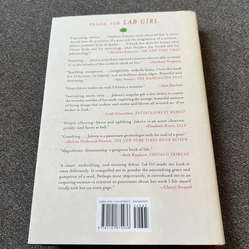Lab Girl by Hope Jahren (2016, Hardcover Book) [VG Condition]